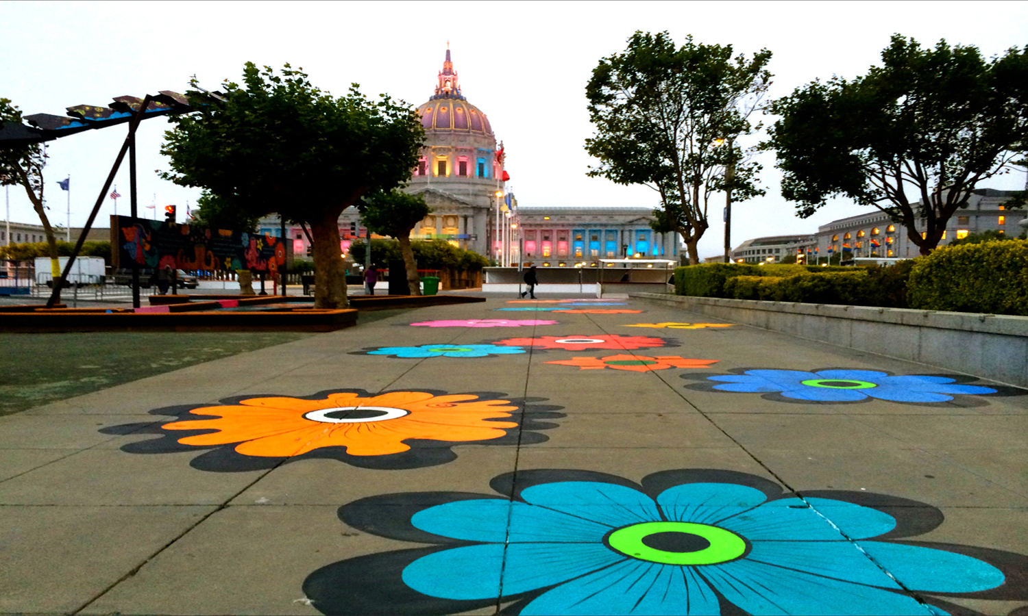 Flower Interruption Civic Center Commons