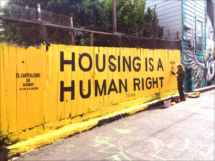 Housing is a Human Right Mural