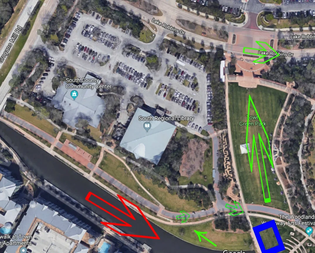 Swim to Bike, Blue box is Changing Tent