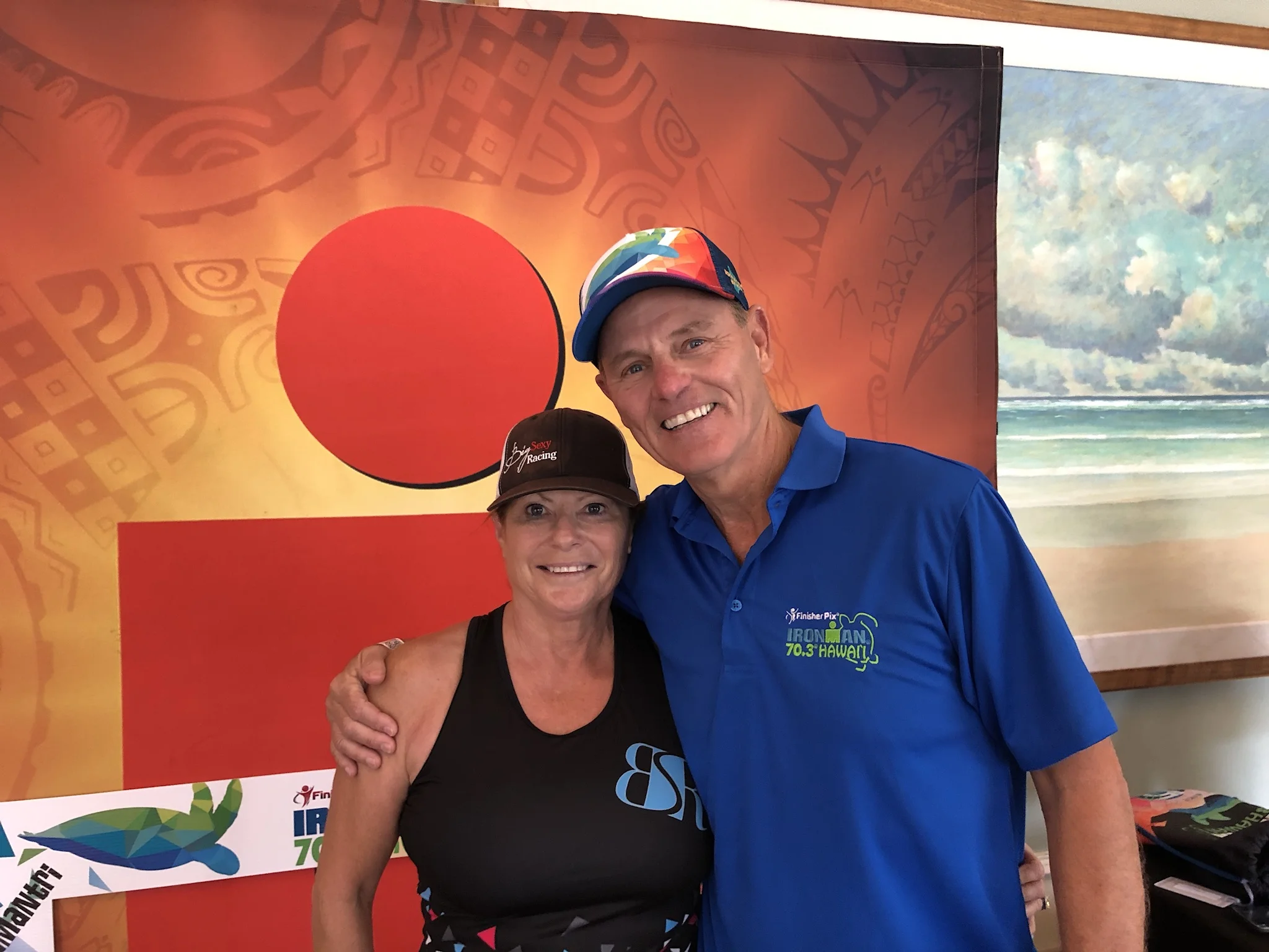 Elaine with Mike Riley