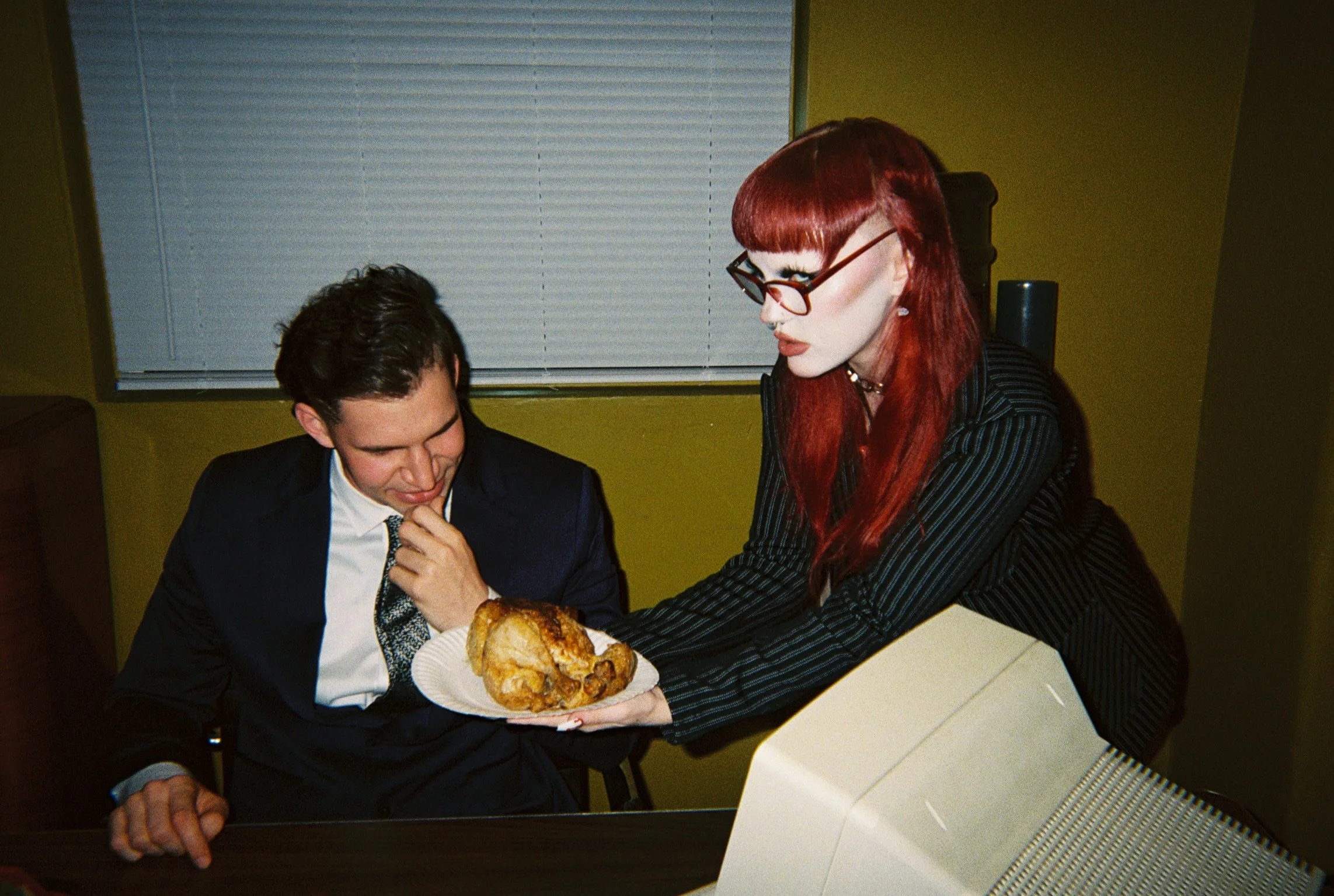 feeding the boss chicken