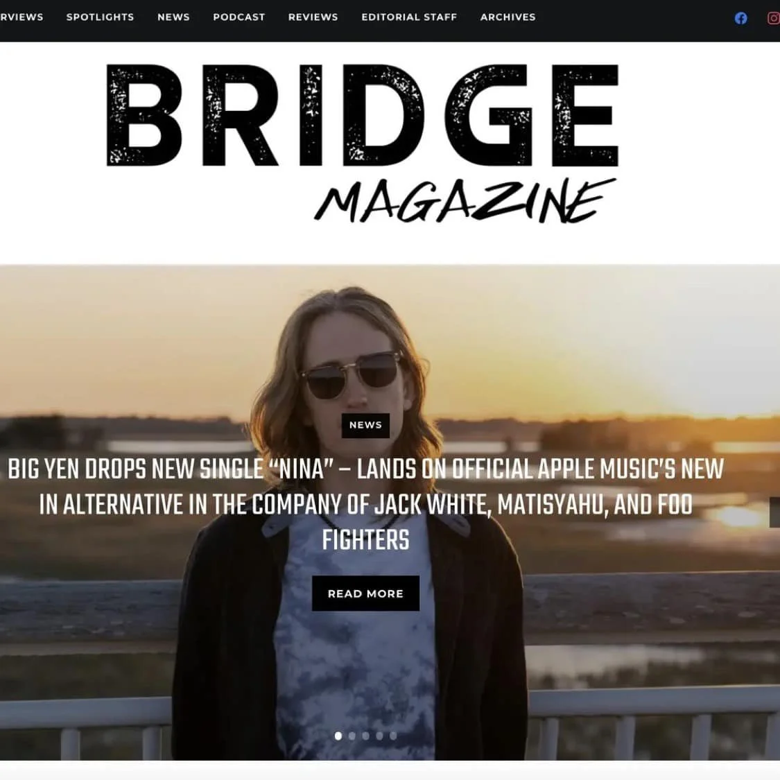 Big Yen's new single featured in Bridge Music Magazine!