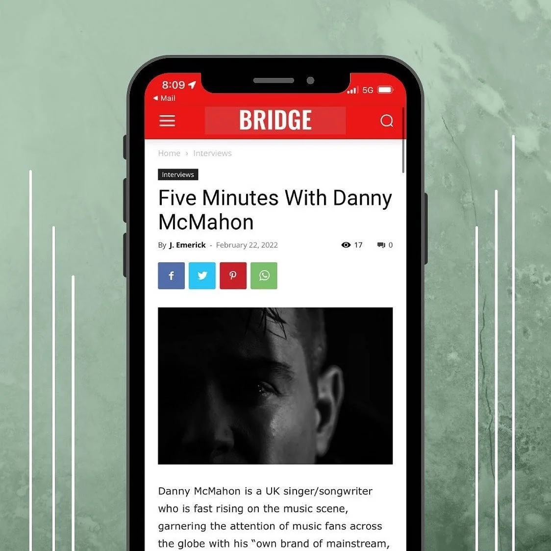 Danny McMahon now featured in Bridge Music Magazine!