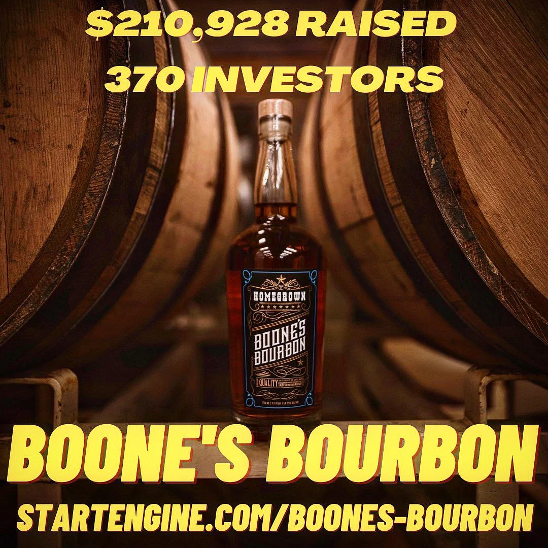 Boone's Bourbon Raised $210,926 via Start Engine!