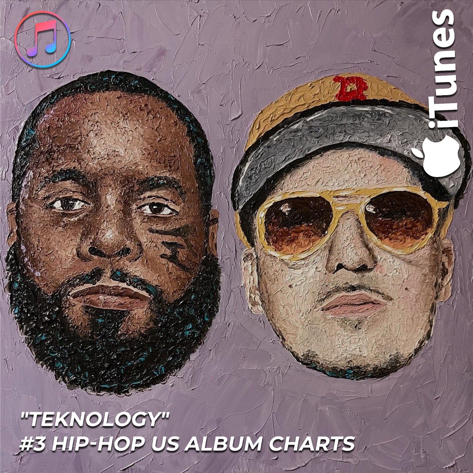 Congrats on Teknology for charting #3 in Hip Hop in iTunes! 💿