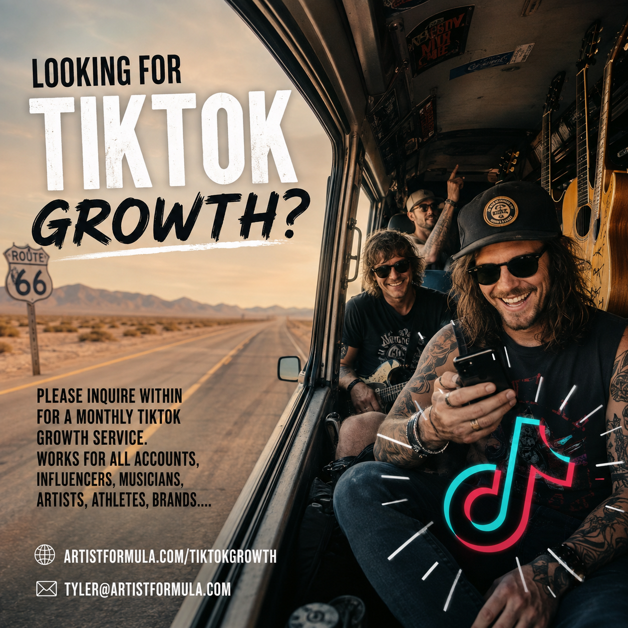 Looking for TikTok Growth? Please inquire within!