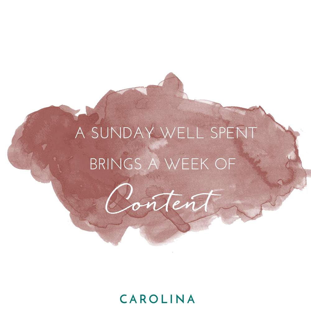 A copper colored, watercolor paint social media post developed for the Carolina Clothing brand in Mill Valley, California.