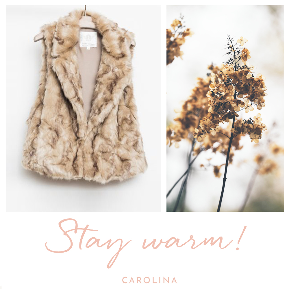 Stay Warm Instagram post for a clothing boutique brand in Mill Valley, California.