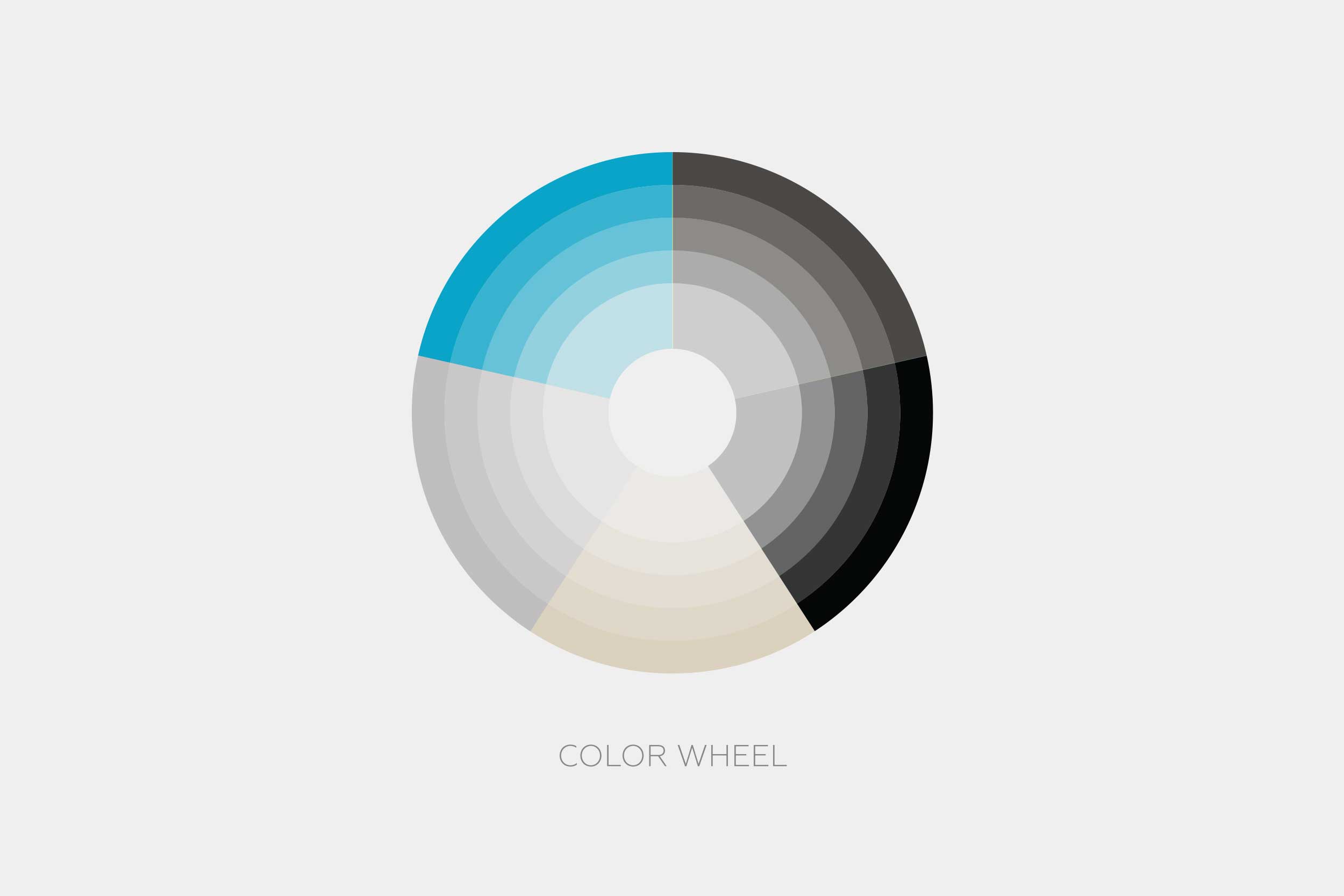 A color wheel that helps define the 2Modern brand.
