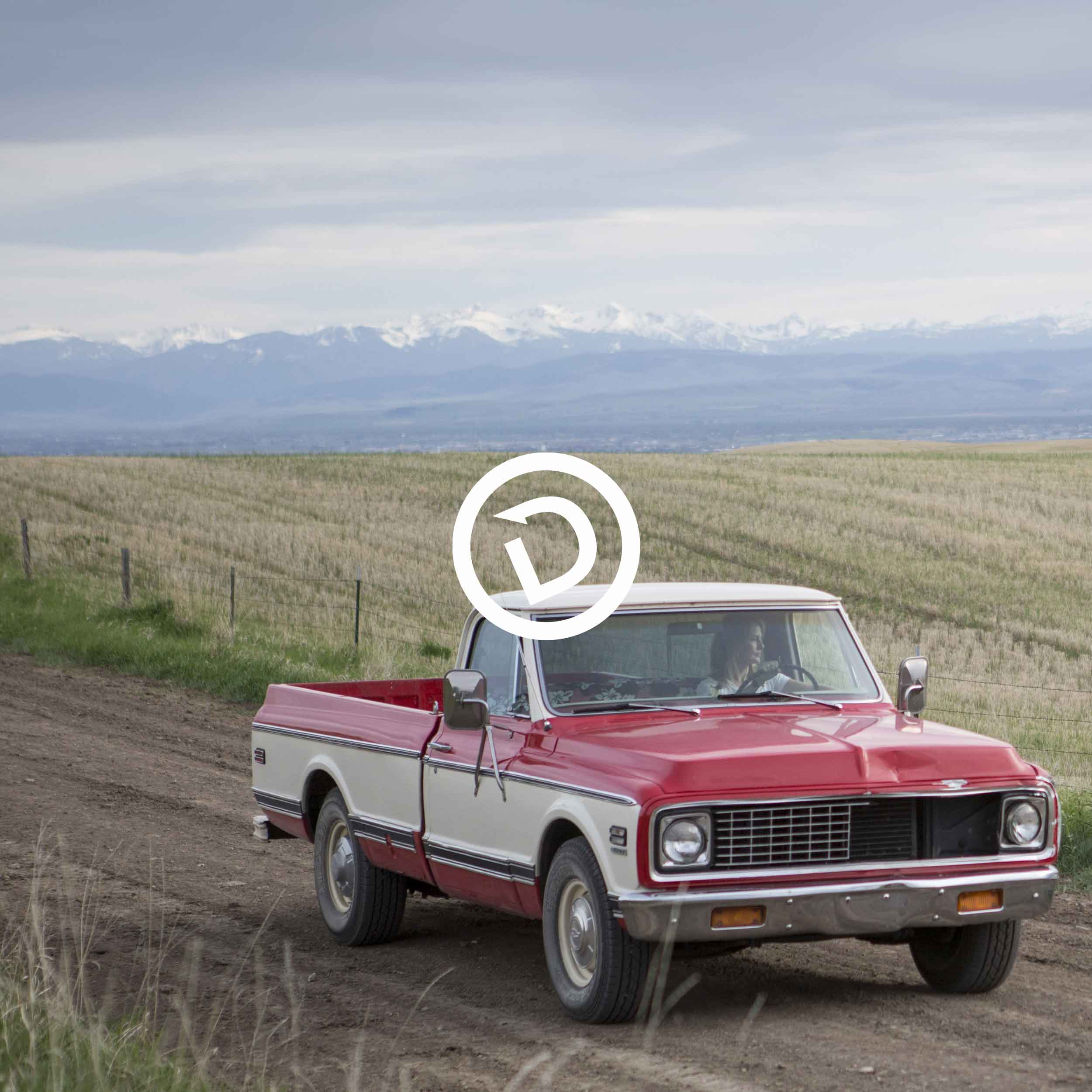 Truck driving in Montana scene designed for the Dare to Detour brand. (Copy) (Copy)