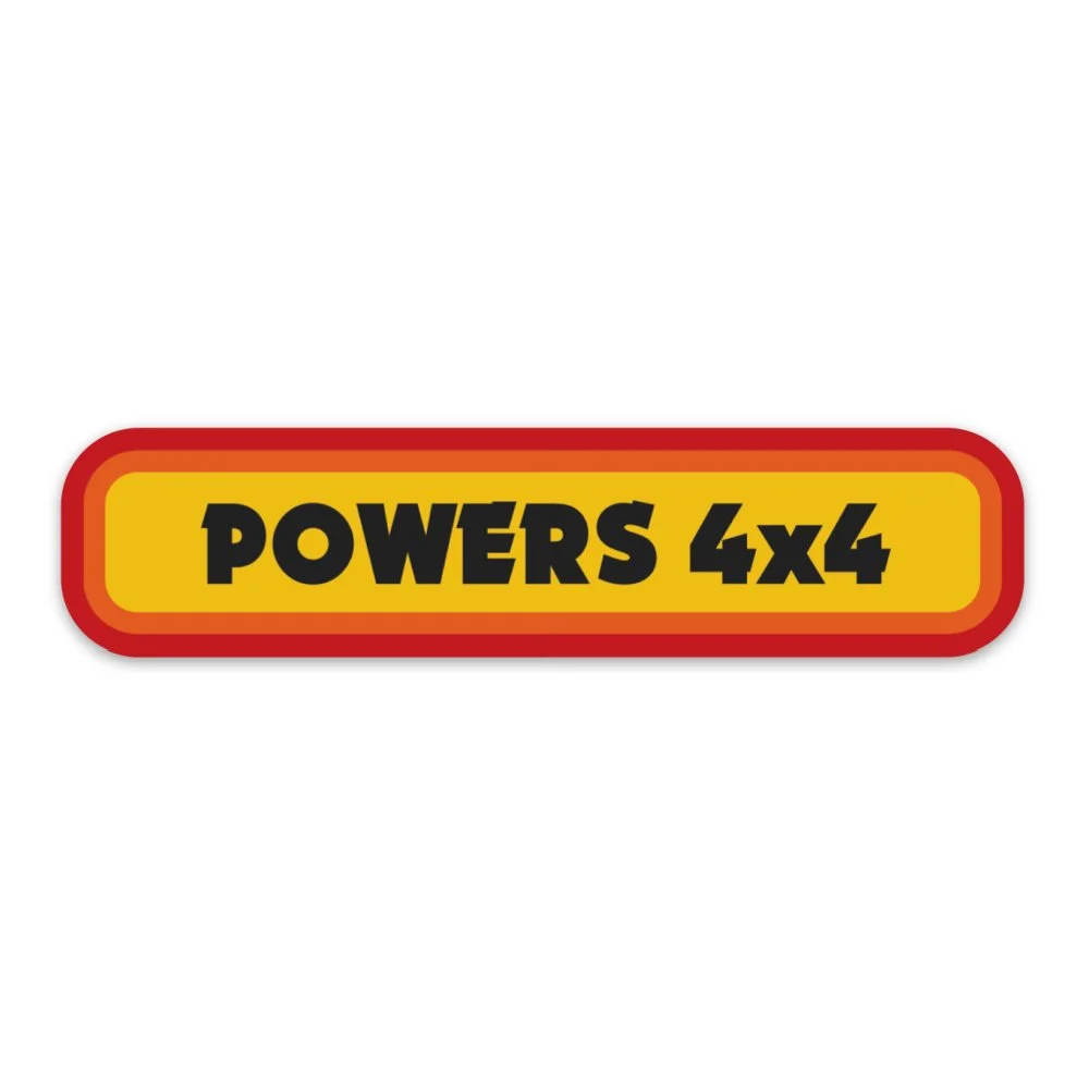 Powers Small Vintage Sticker