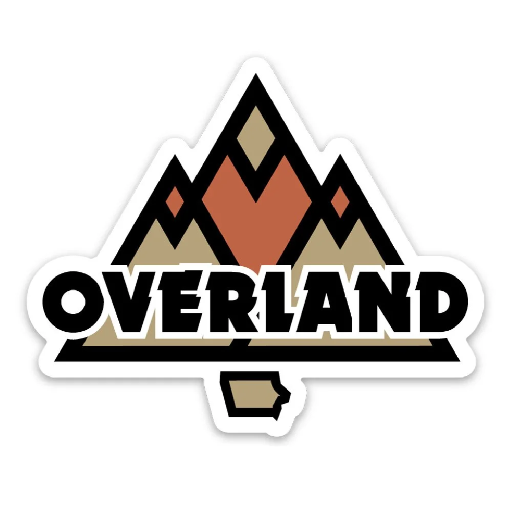 Overland Iowa Mtn Sticker