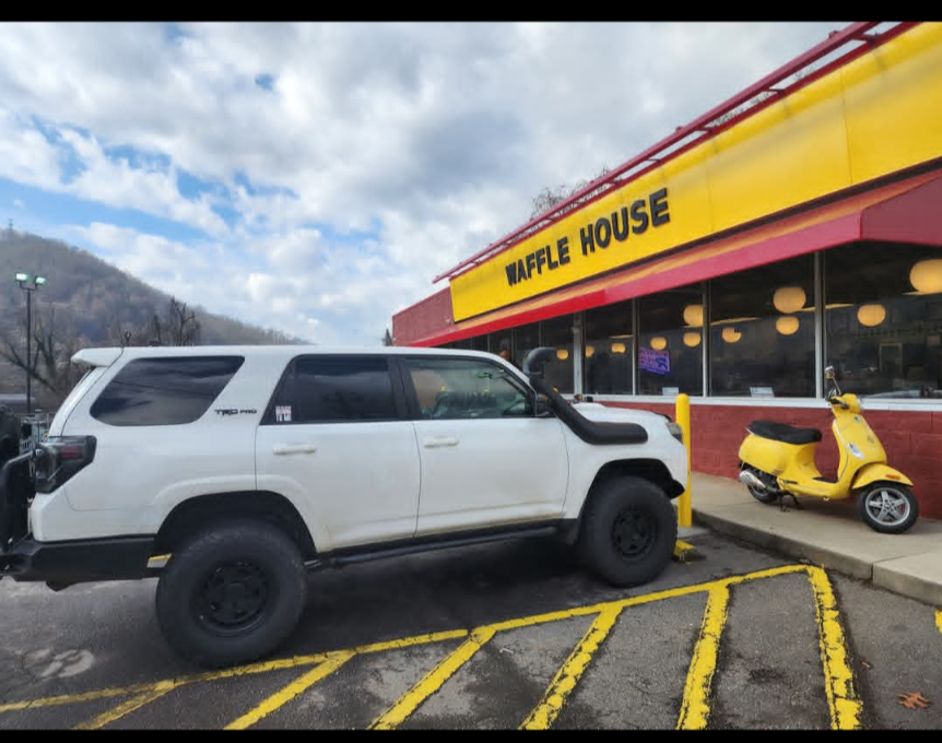 Michael Romero at a Waffle House in Canton, NC