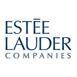 Logotipo de Estée Lauder Companies en tonos azules.