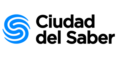 Logotipo de suma de dos círculos azules y una línea en forma de S, con letras 'S' y 'M' en negro.