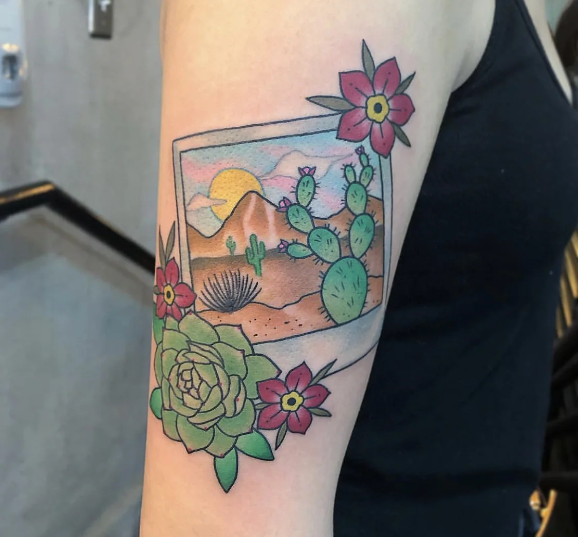 Polaroid Desert Love