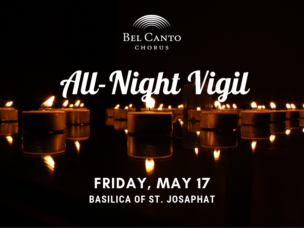 Postcard for one of Bel Canto Chorus’ concerts.
