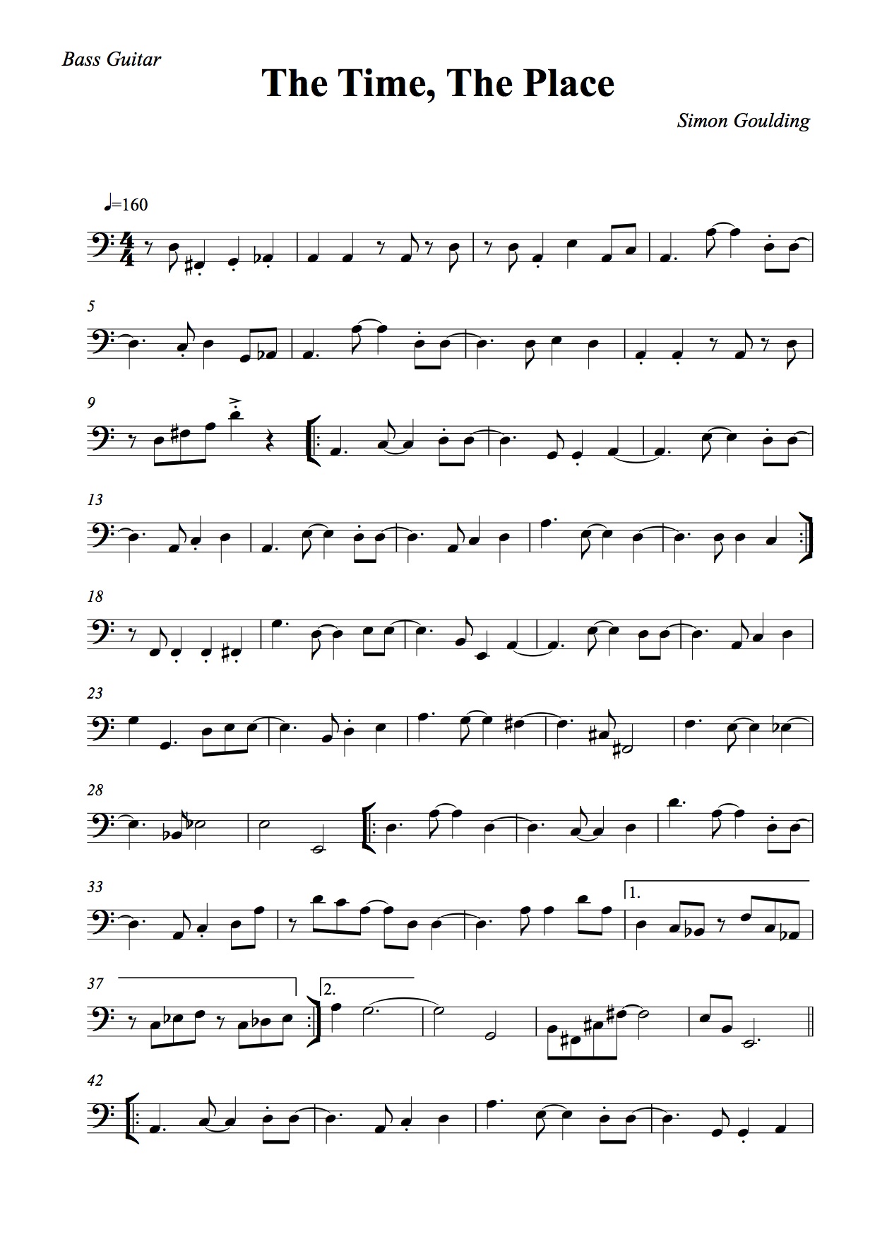 The time the place Bass line 1.jpg
