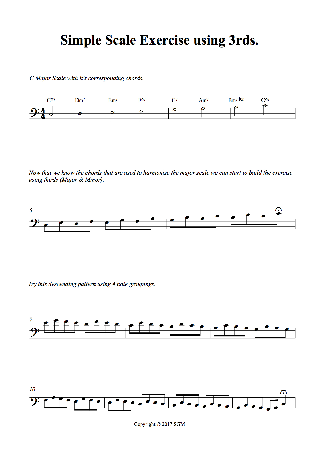 Simple Scale Exercise using 3rds.jpg