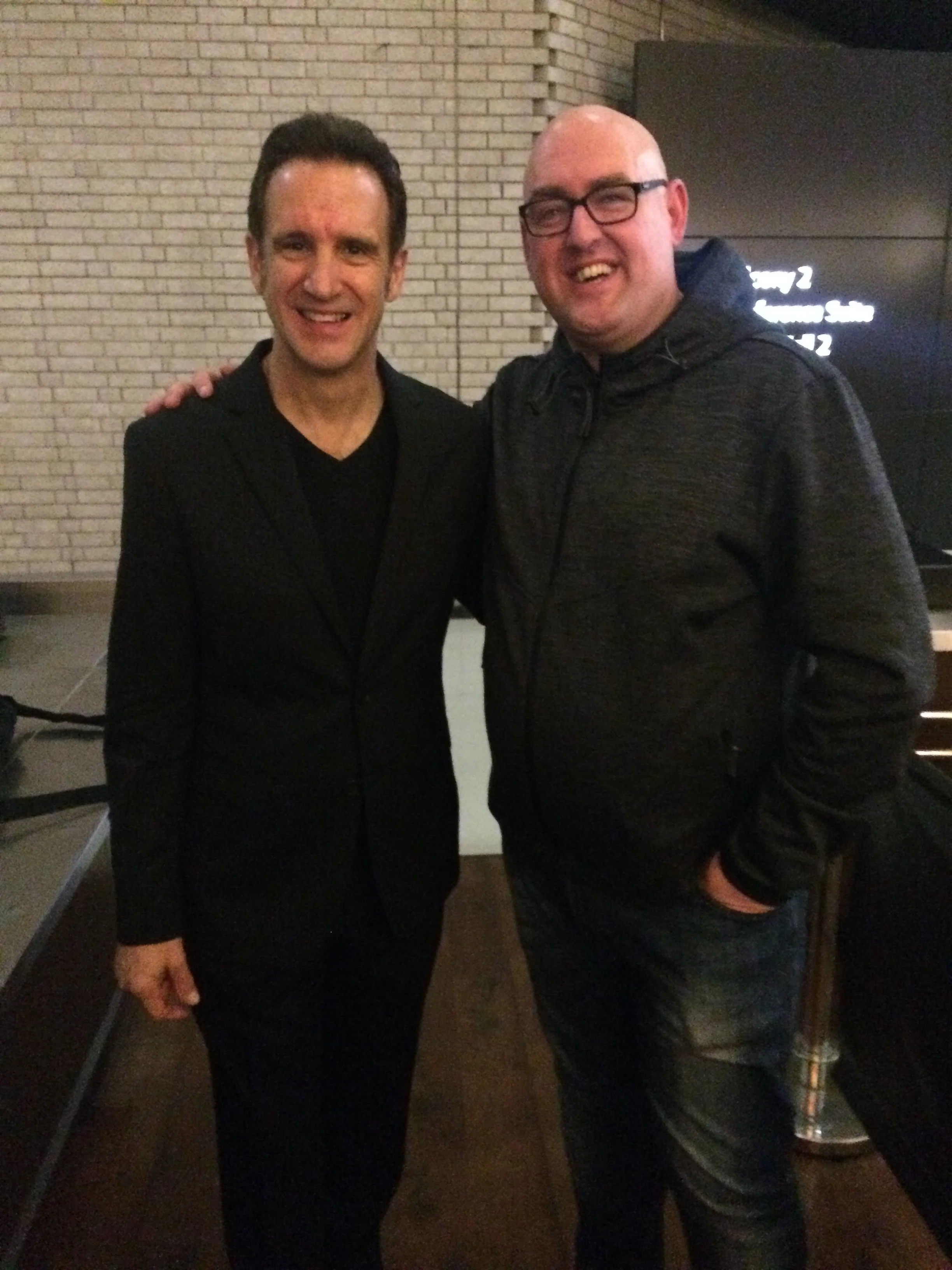 After the gig with Saxophonist Eric Marienthal. Manchester UK.