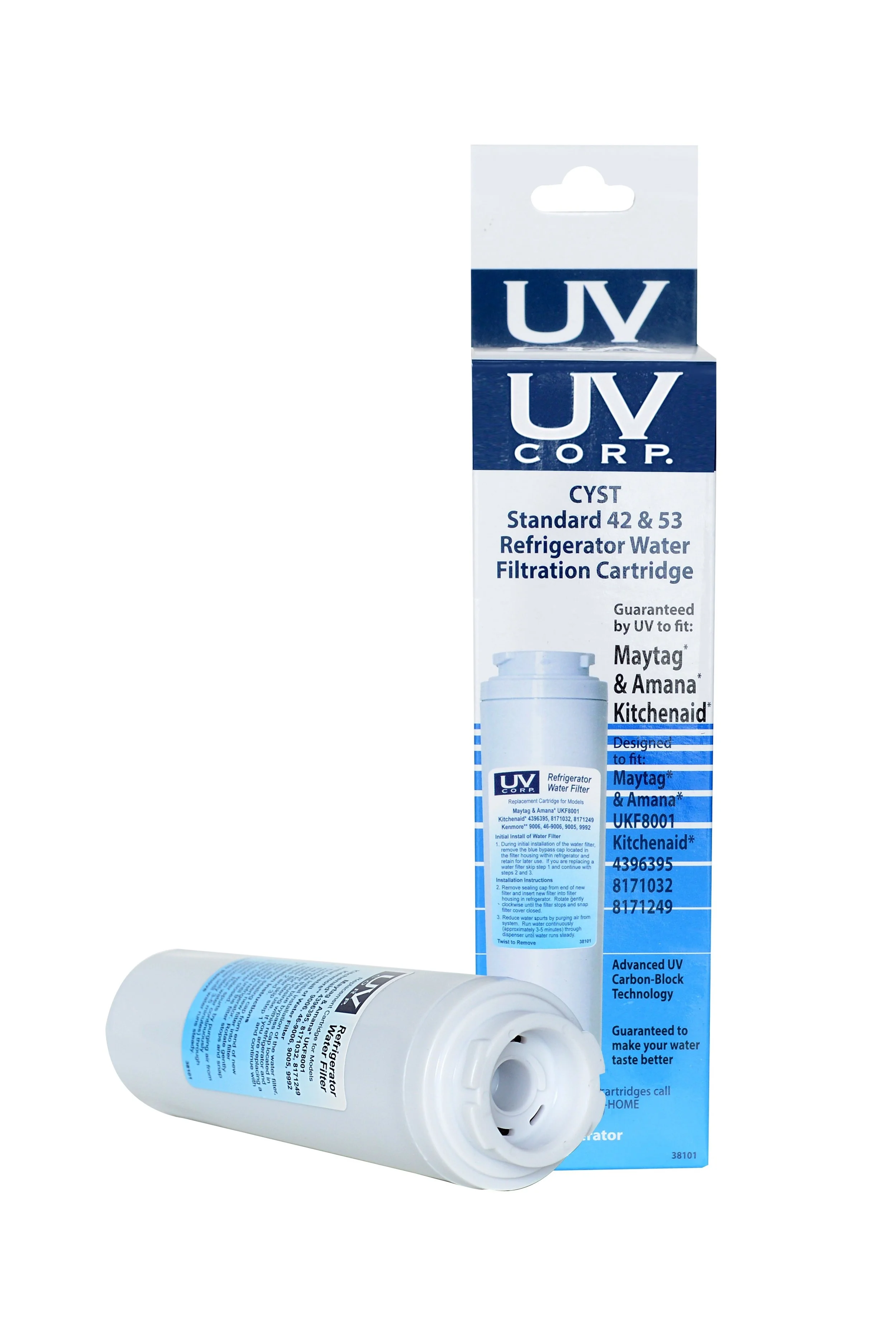 38101 Maytag UKF8001, Amana & Kitchenaid Replacement Refrigerator Water & Ice Filter.