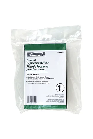 EZ SPARES 2 Filtri HEPA Per Aspirapolvere Kenmore, Modello EF-9 #53296 #40195, Con Spazzolina Pulente