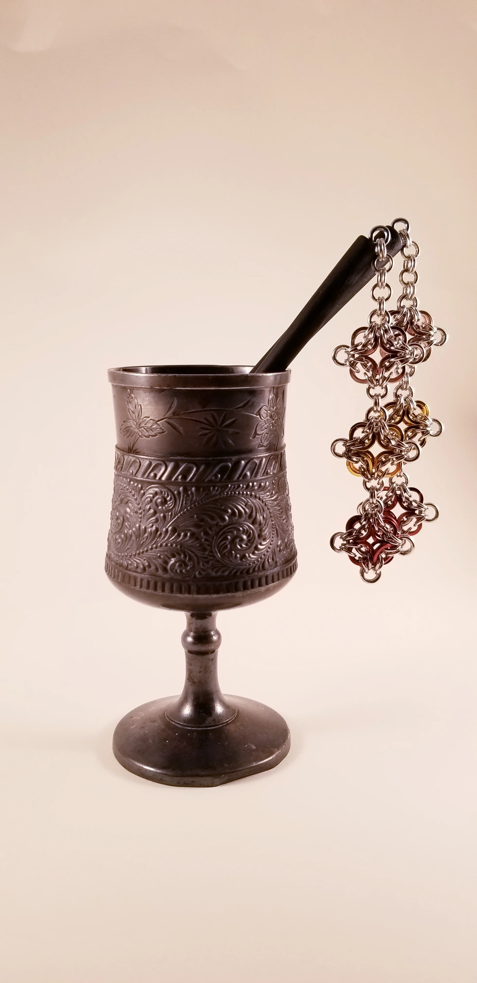 hairsticks- Celtic Labyrinth Golden 