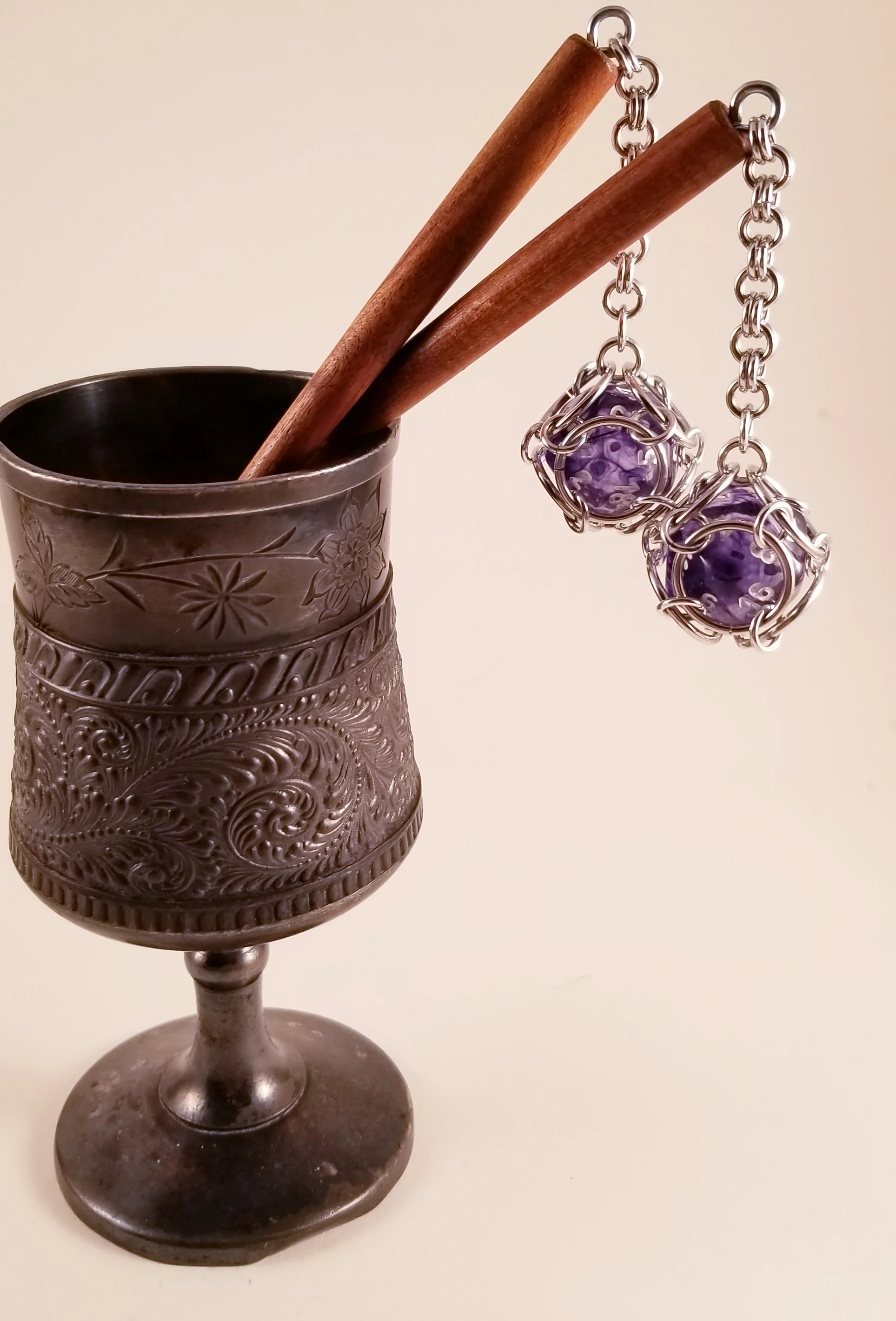 Hairsticks- Dice Purple