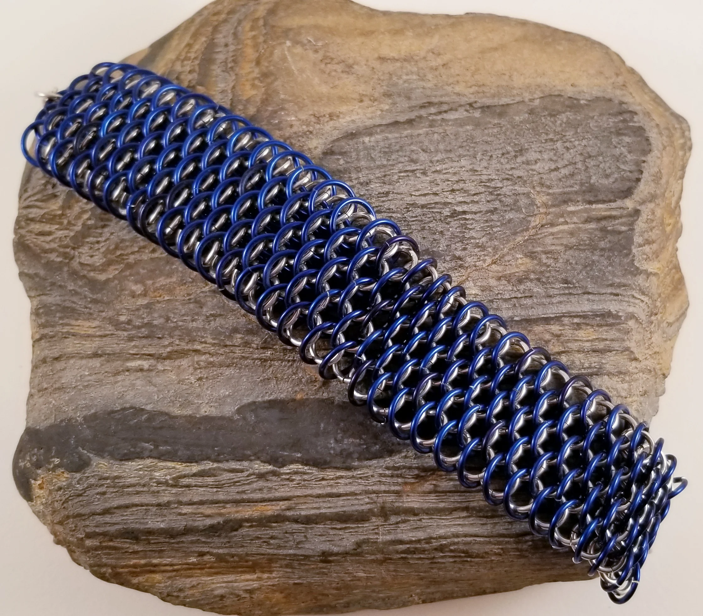 Bracelet- Dragonscale Navy Blue
