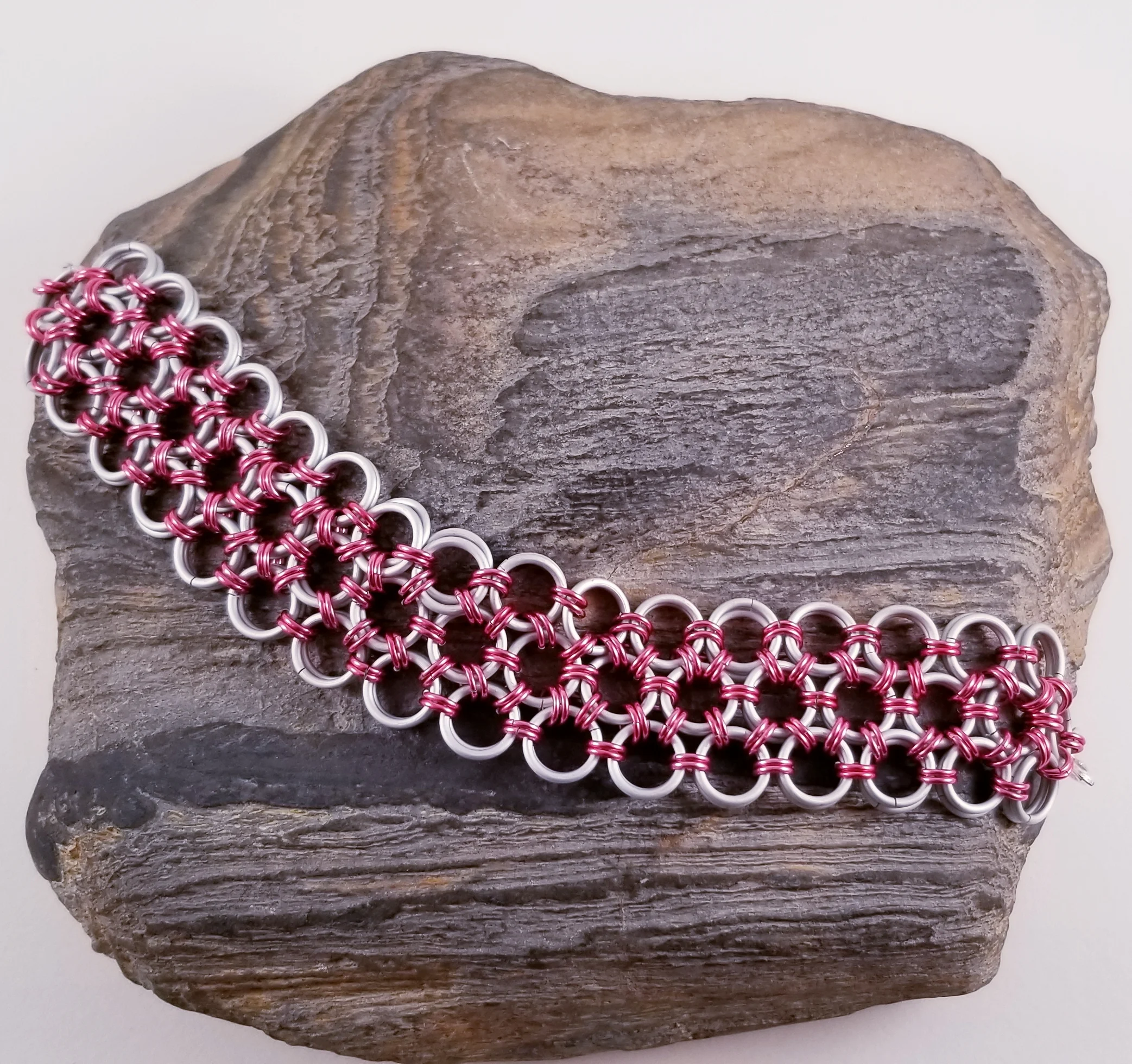 Bracelet- Japanese 12 in 2 Frost and pink