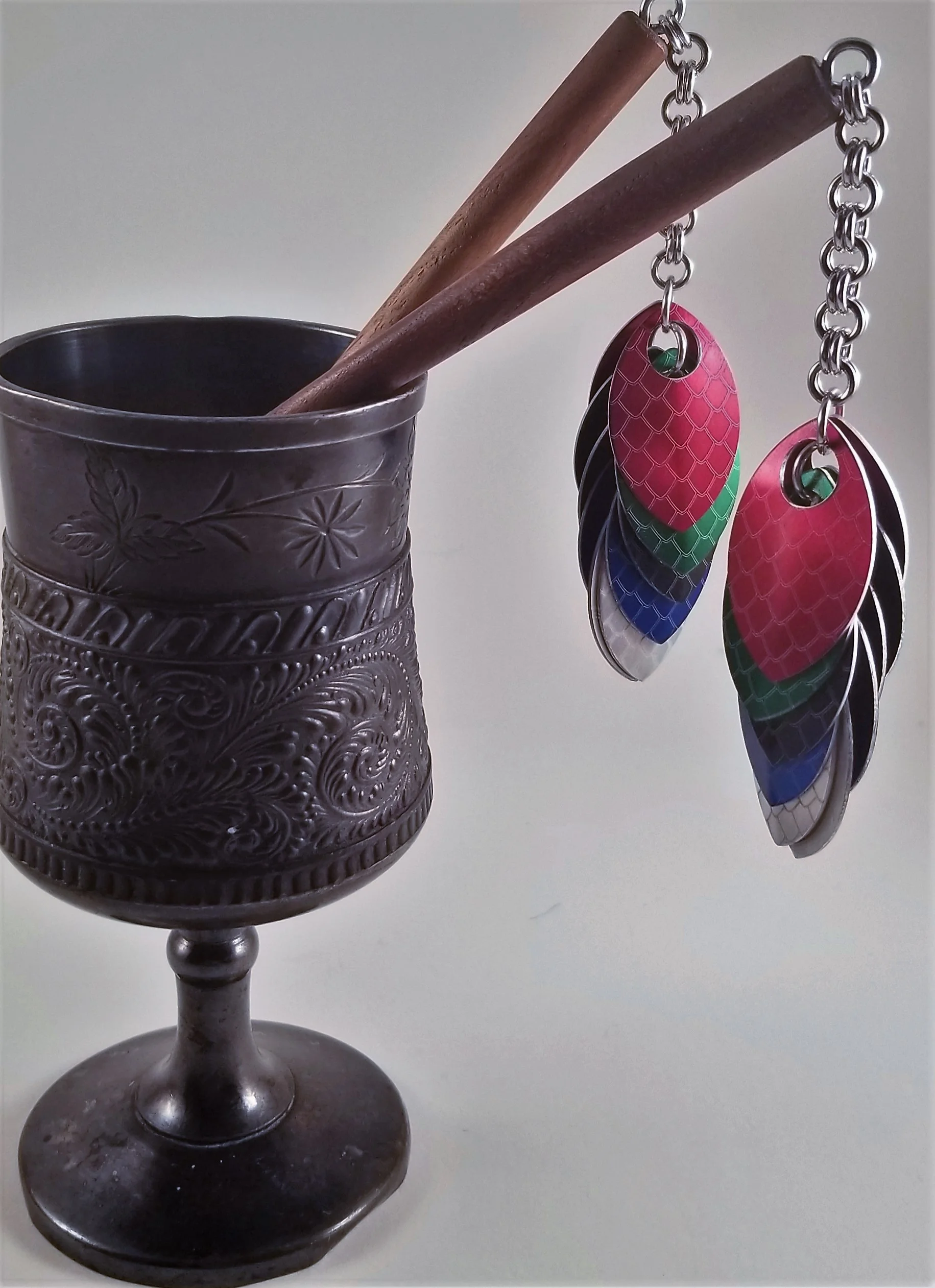 Hairsticks- Dragonscale Chromatic