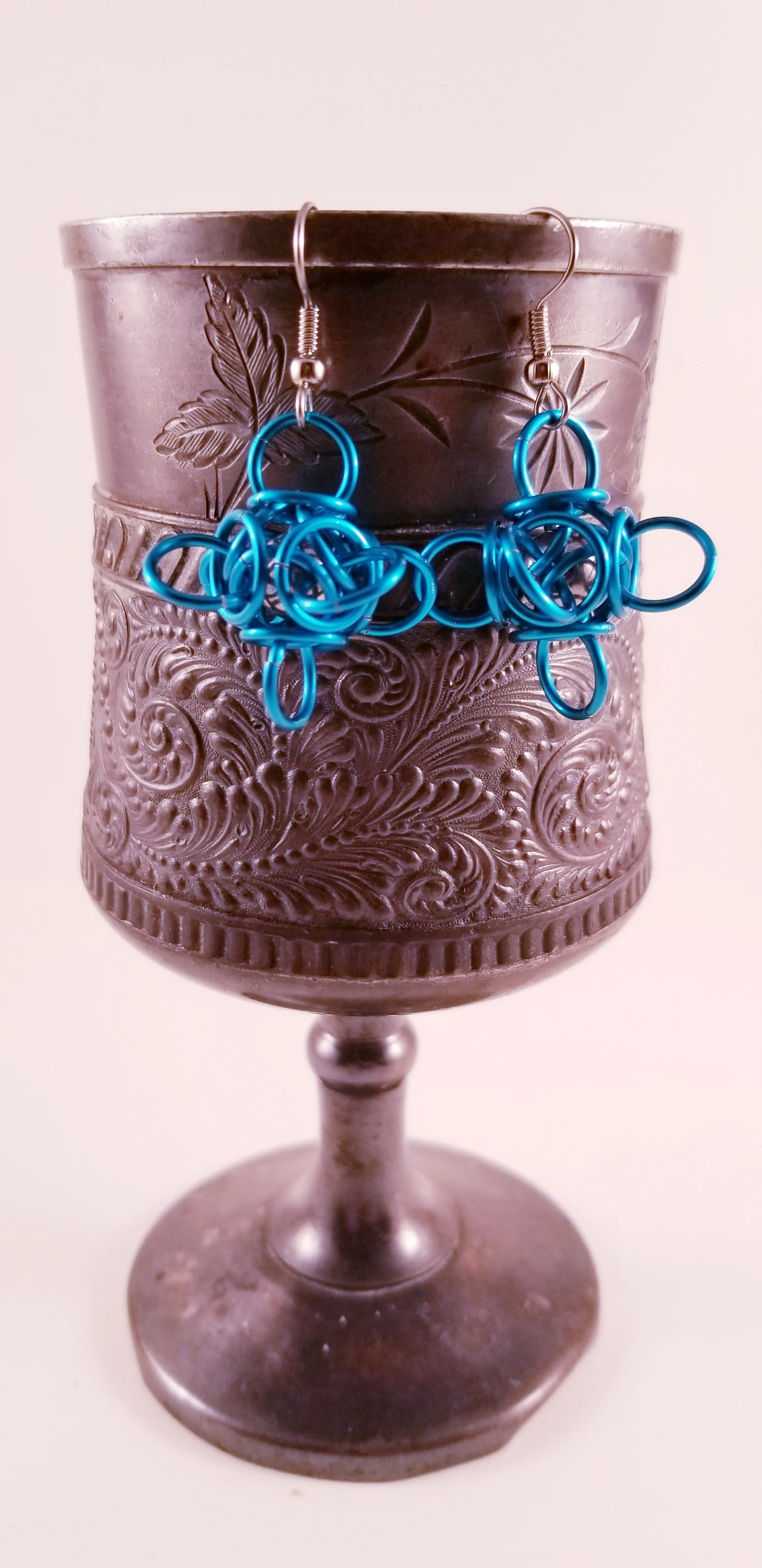 Earrings- Tetra Orb Teal