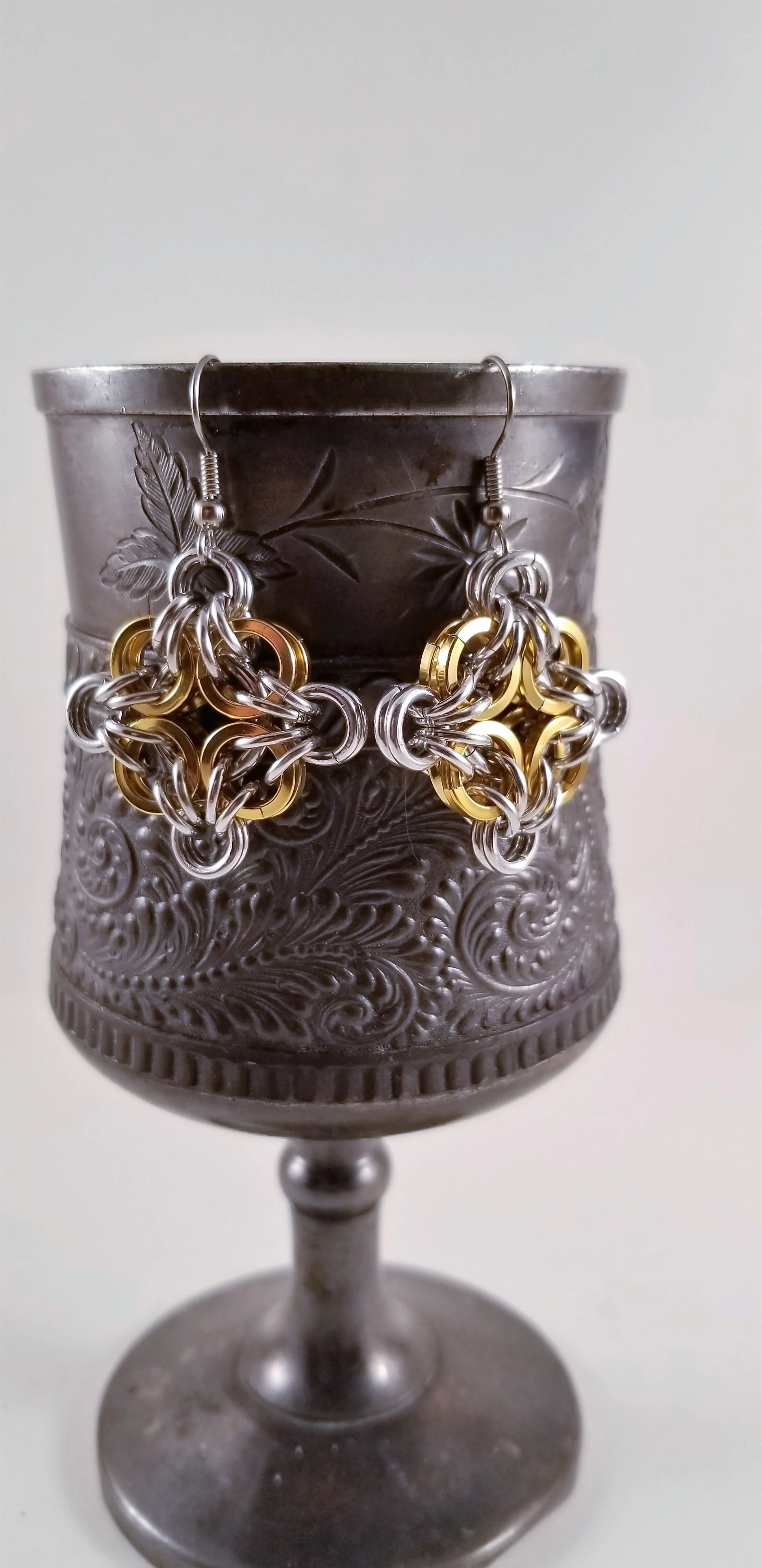 Earrings- Celtic Labyrinth Gold