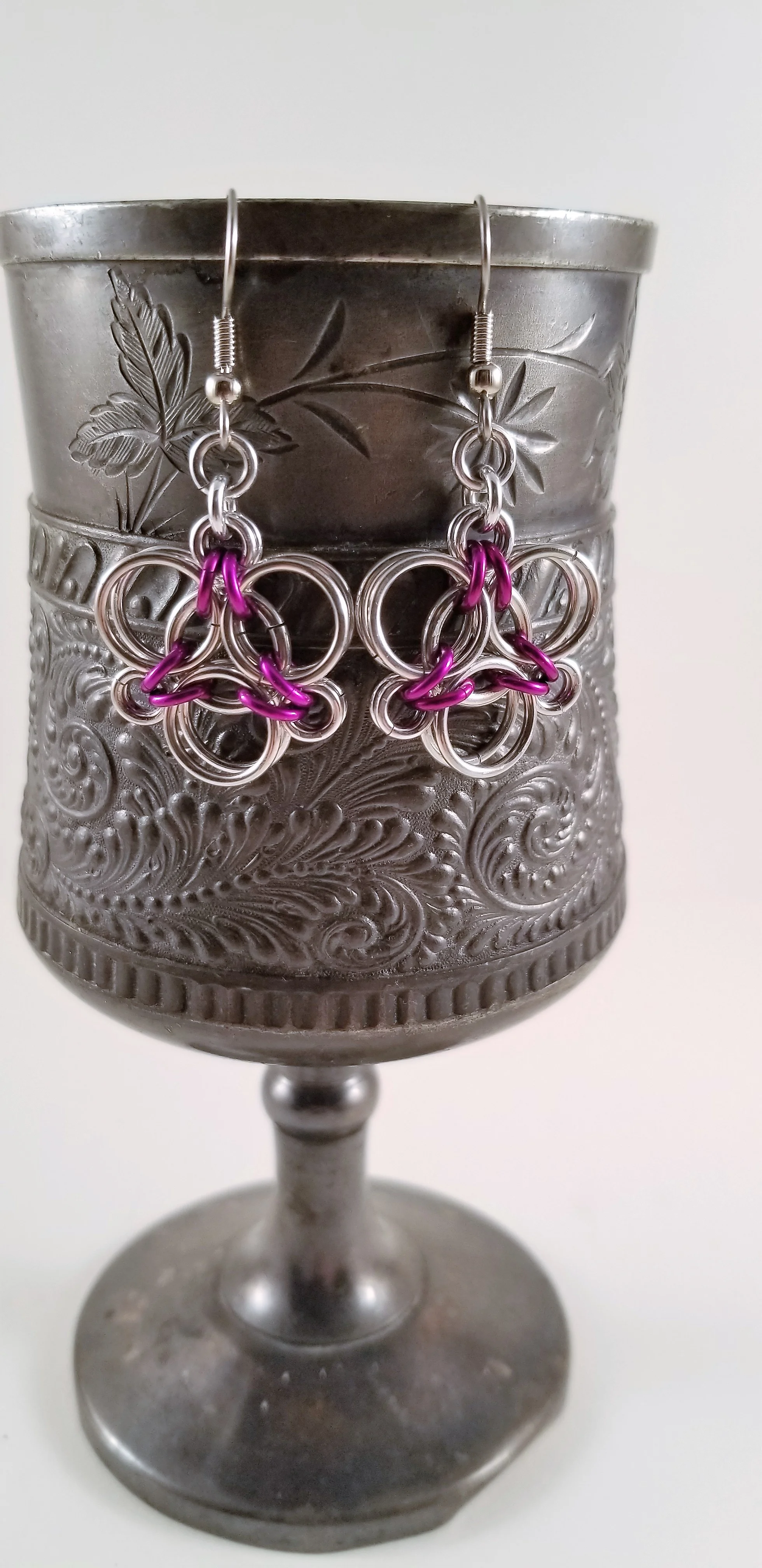Earrings- Aura Purple