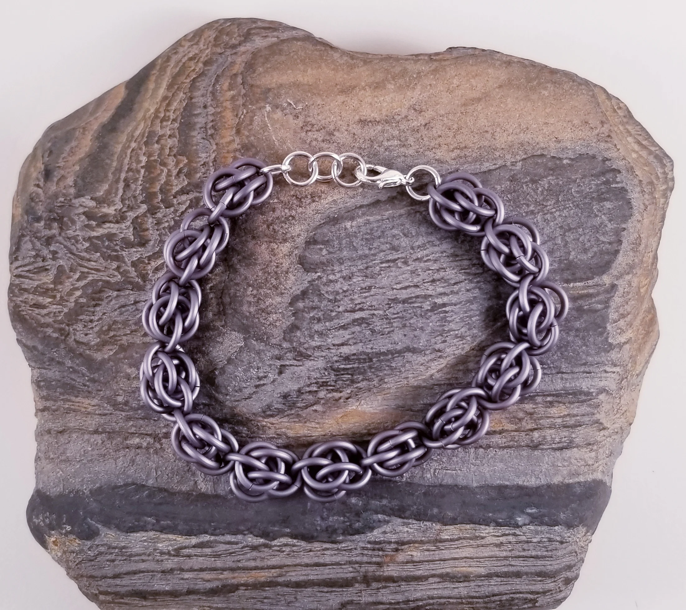 Bracelet- Sweet Pea Matte Grey