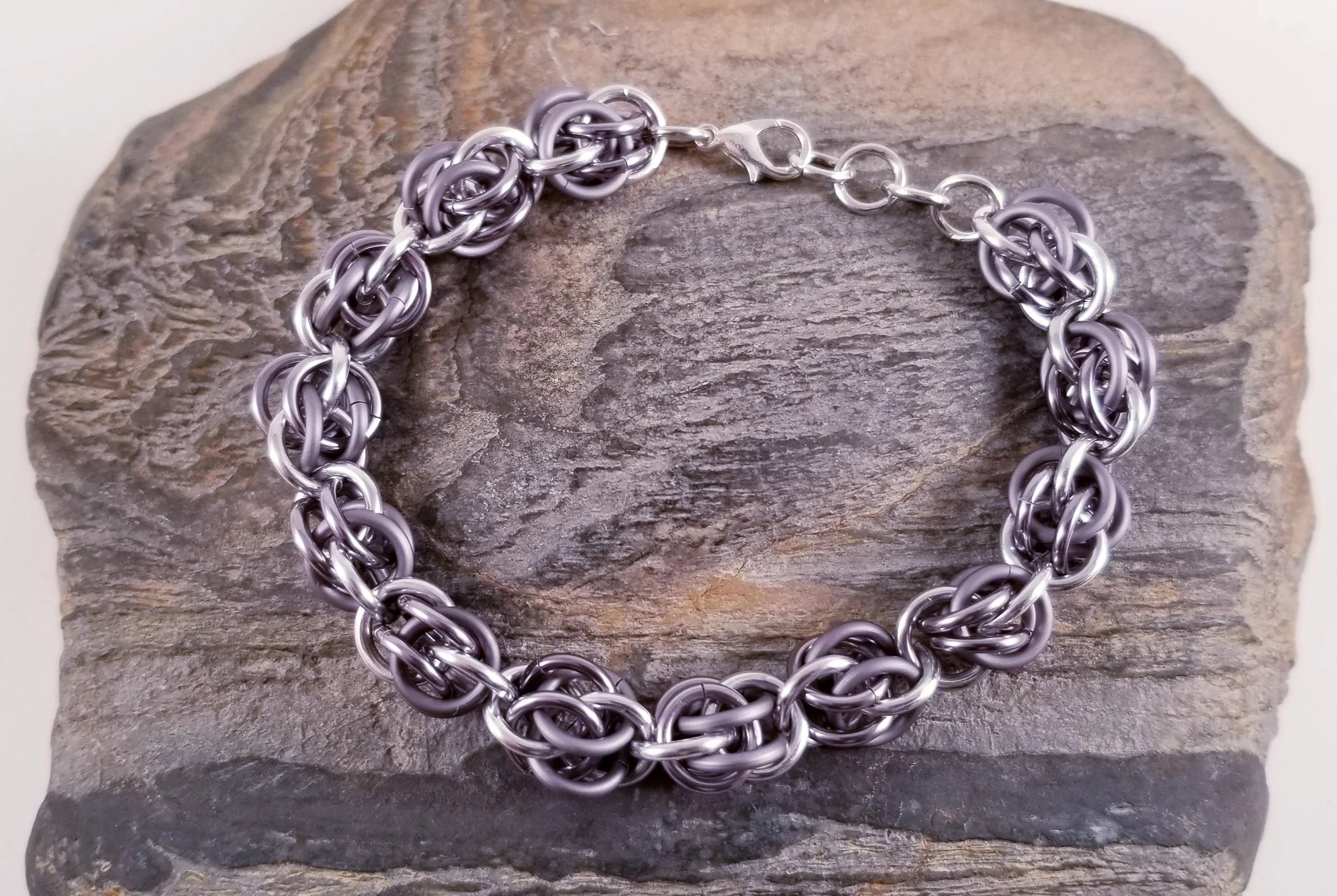 Bracelet- Sweet Pea Shades of Grey