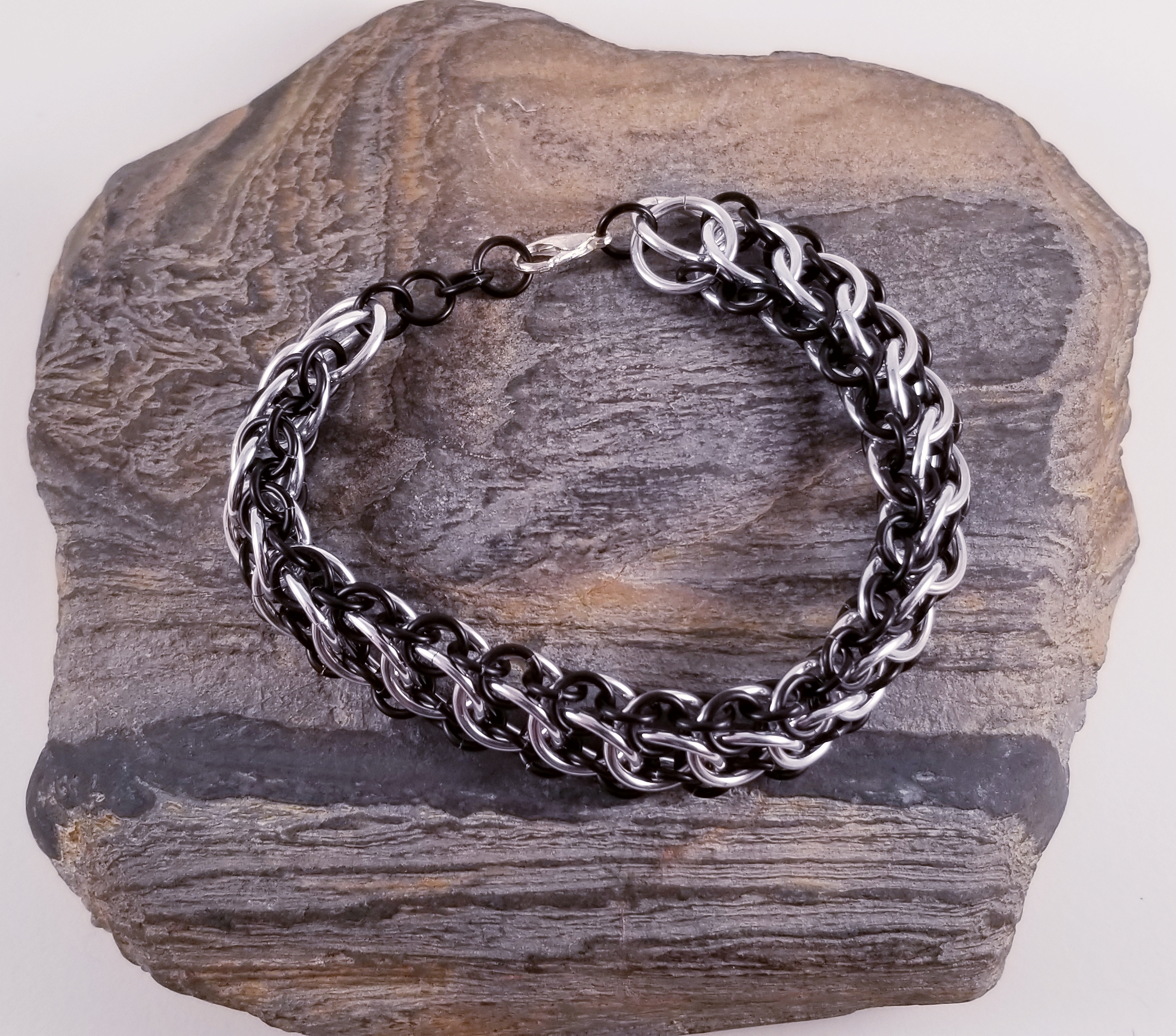 Bracelet- Zeela Silver and Black