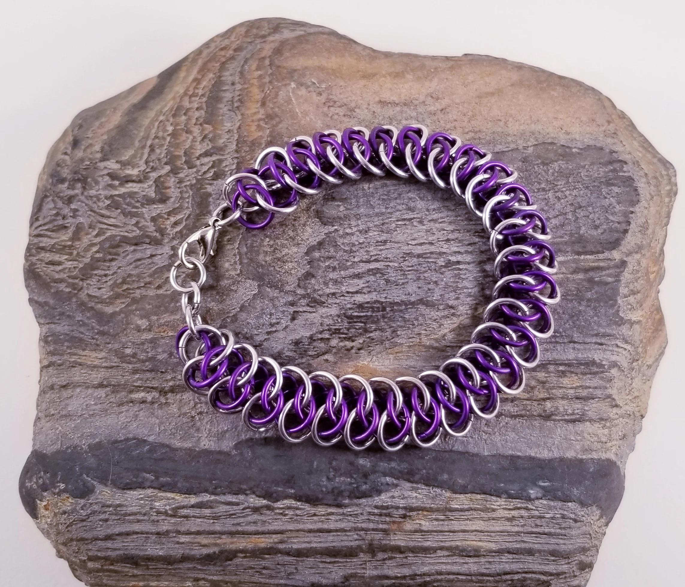 Bracelet- Arkham Purple and Silver