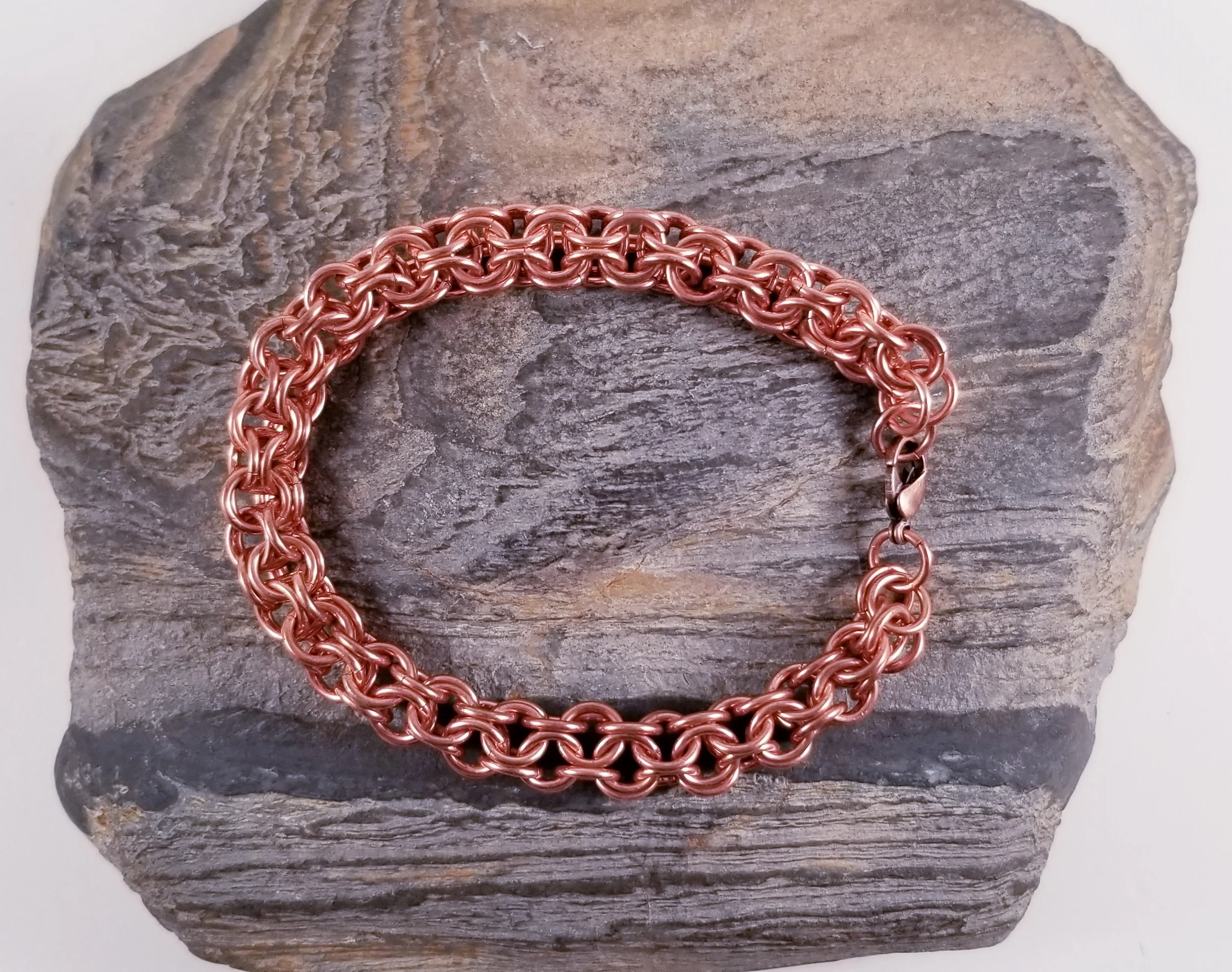 Bracelet- Inverted Round Copper