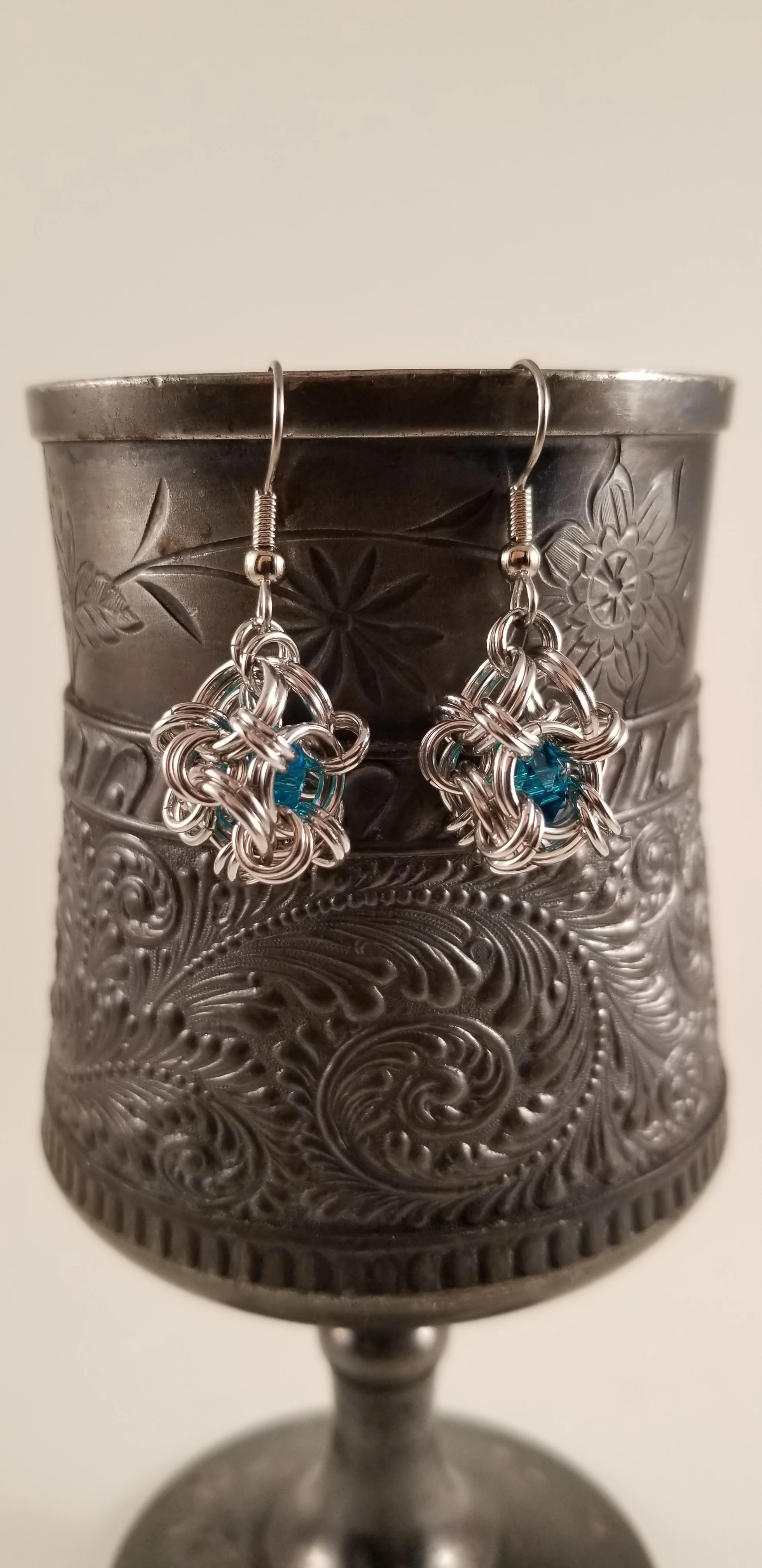 Earrings- Japanese Orb Teal