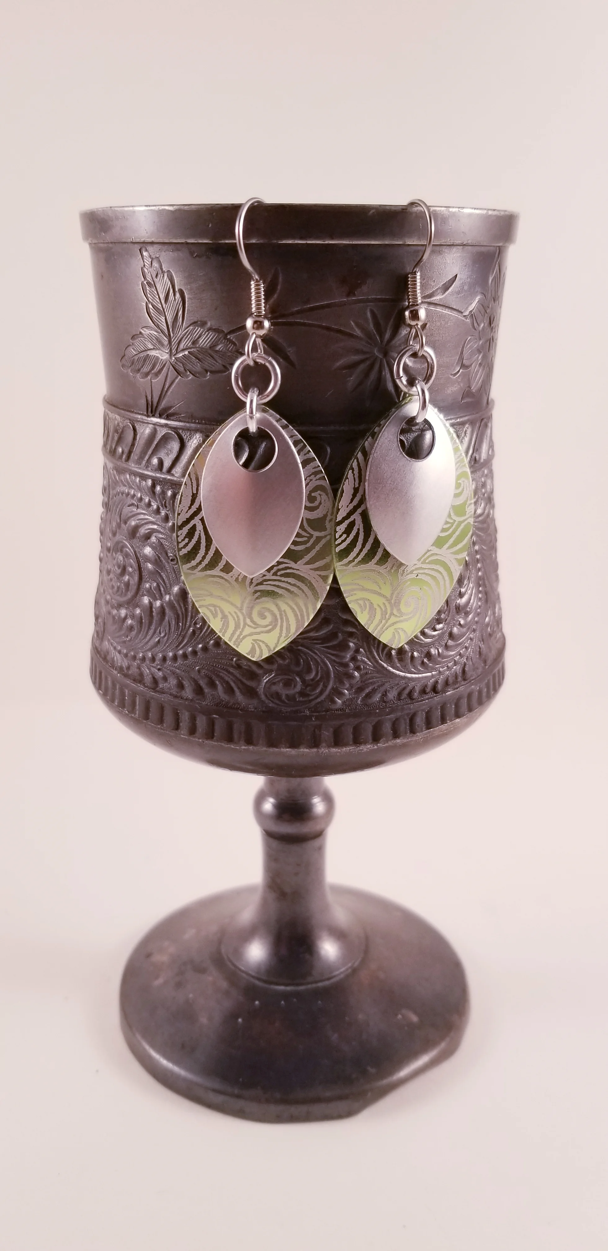 Scales Silver and Light Green Van Gogh