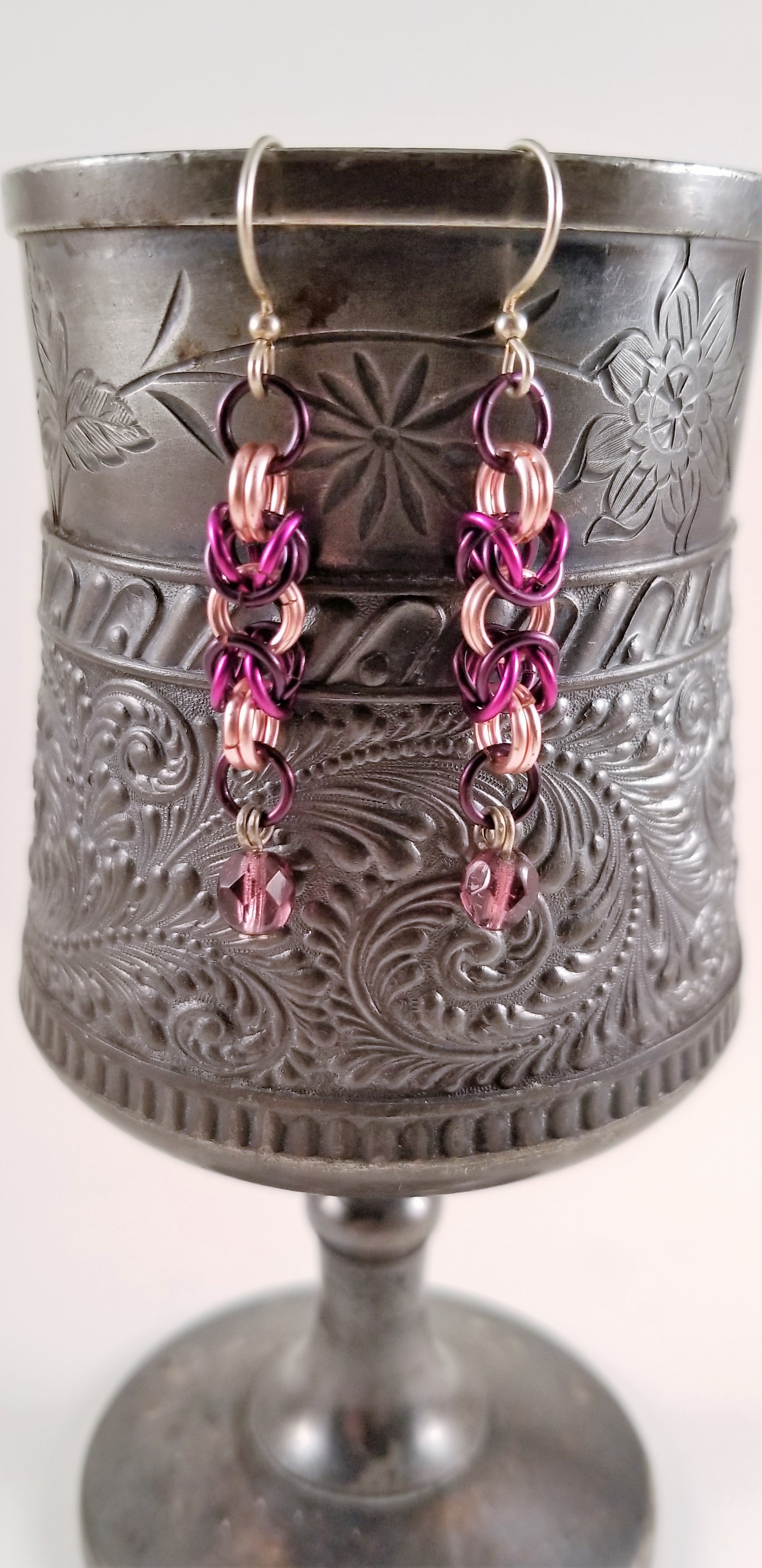 Earrings- Byzantine Pinks and Purples