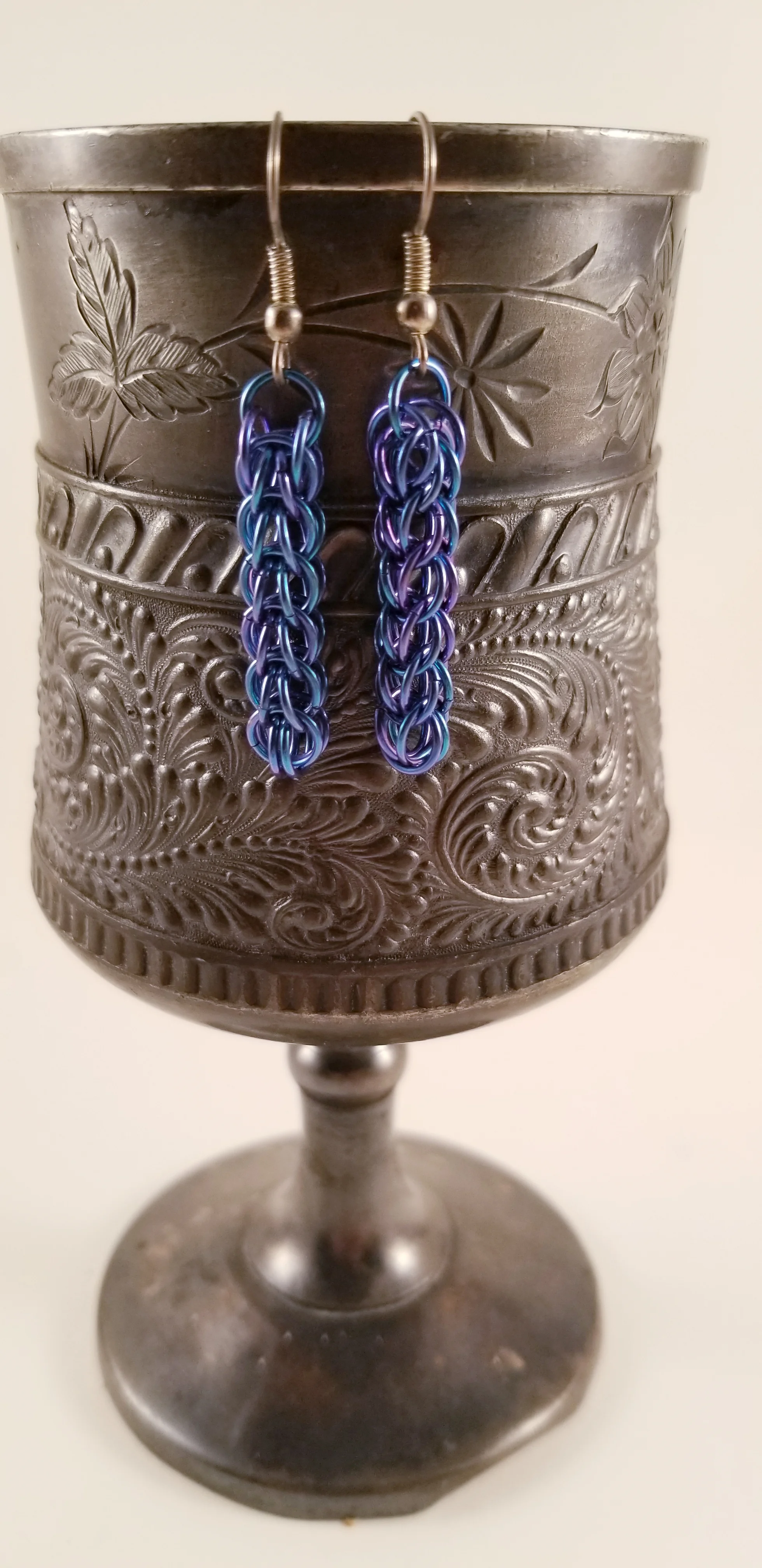 Earrings- Full Persian Purple Blue