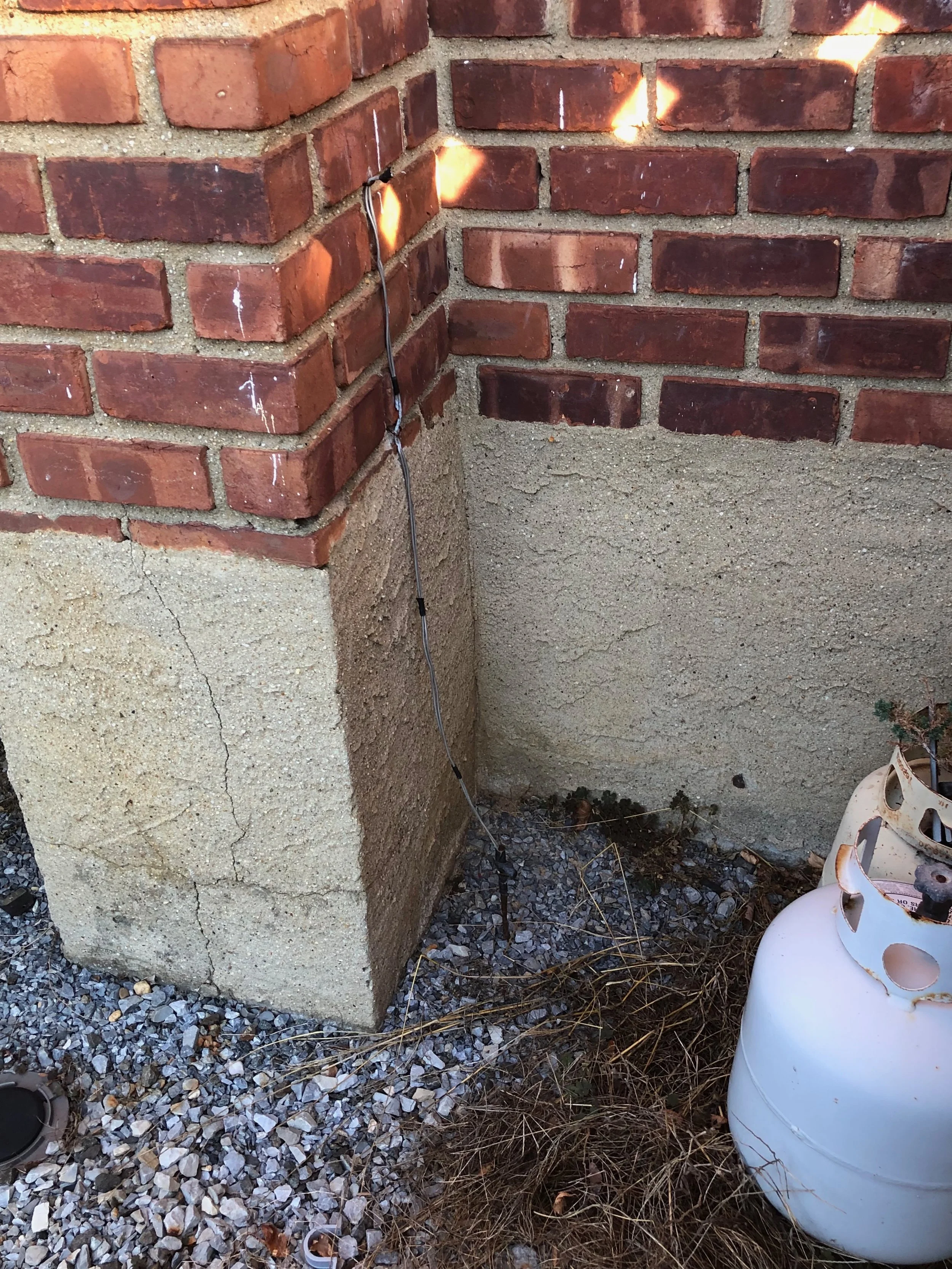 I went outside to check the ground rod. You can see in this photo that not only is the rod completely rusted, but the ground wire is snipped. We sent Jordan Gilbert, our Long Island electrician, to install a new ground system. Our client’s adrenals repaired and her energy returned to normal.