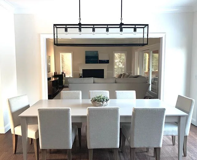 Loving the clean lines of this linear lantern just installed in client&rsquo;s kitchen. @circalighting