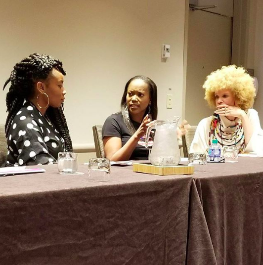 Pictured: EbonyJanice, Ericka Alexander, Michaela Angela Davis