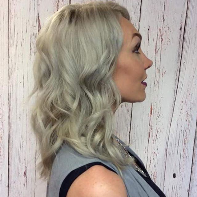 Icy silver blonde throwback by Teri. Did you check out our shampoo  #giveaway? It&rsquo;s one post back and there&rsquo;s still time to enter!