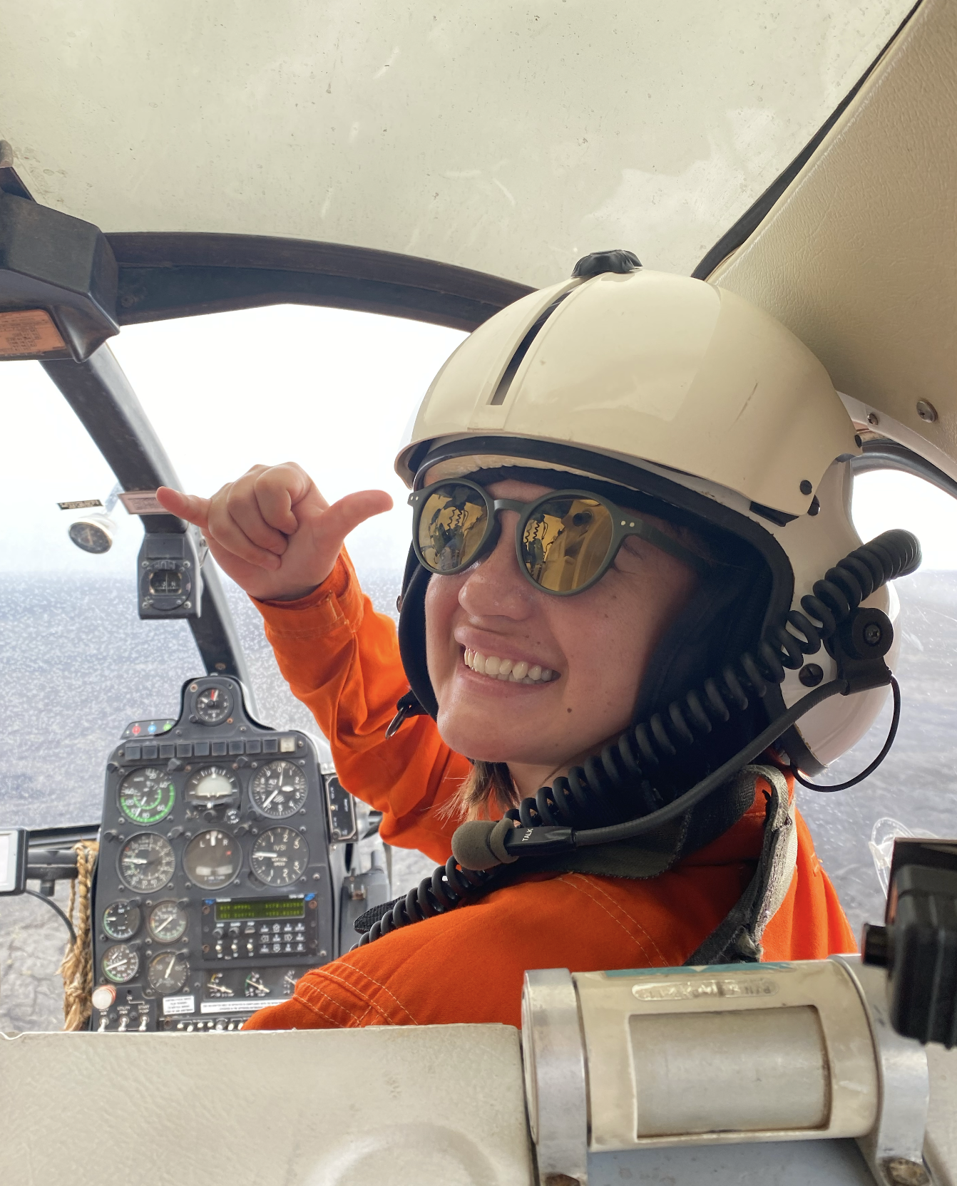  MS student Jade Wight during the Pāhala deployment. 