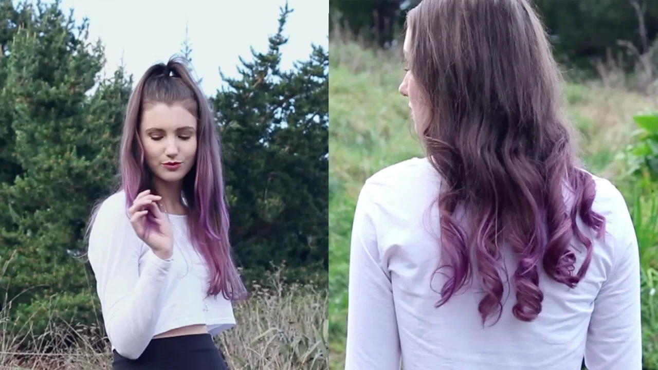Purple Ombre Hair - DIY video — Shop Style Conquer