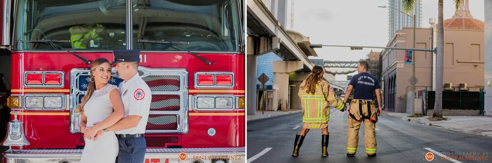 Firefighter Engagement Session Miami - Photography by Santy Martinez 7.jpg